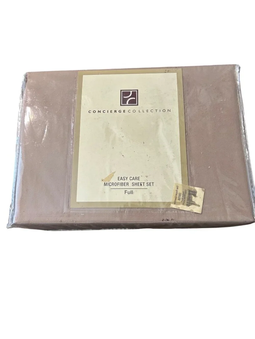 Concierge Collection Easy Care Microfiber Sheet Set Full Size Beige